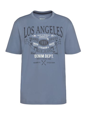 Man's World T-Shirt in blaugrau