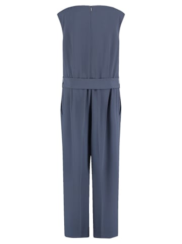 Gerry Weber Fließender Jumpsuit mit Bindegürtel in Blau