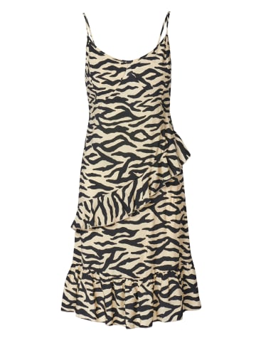 KOROSHI Kurzes kleid mit trÃ¤gern im animal-print. in SCHWARZ
