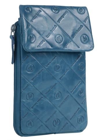 Bruno Banani Umhängetasche echt Leder in blau