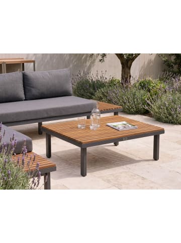 Beliani Couchtisch FIVIZZANO in Grau/Braun - (W) 70 x (H) 30 x (L) 90 cm