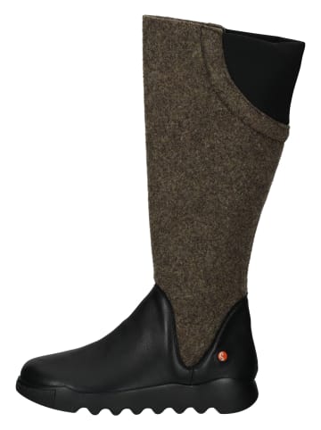 softinos Stiefel in Schwarz/Braun