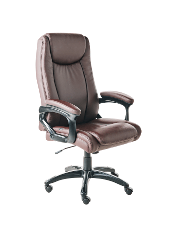 Beliani Chefsessel GRACEFUL in Braun/Schwarz - (W) 70 x (H) 119 x (L) 70 cm