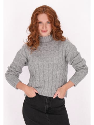 DreiMaster Damen Pullover in Grau Melange