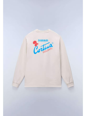 Napapijri Longsleeve "S-Fiemme Ls" in Beige