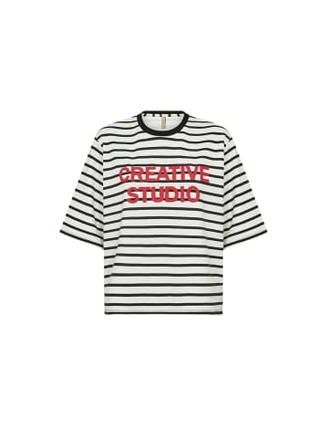 soyaconcept T-Shirt SC-BARNI in 9999C BLACK COMBI