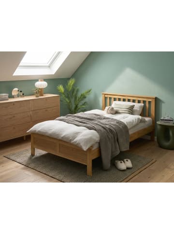 Beliani Doppelbett MAYENNE in Braun - (W) 129 x (H) 88 x (L) 208 cm