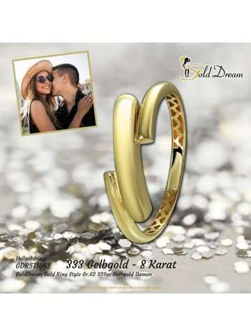 GoldDream 333 Gelbgold - 8 Karat Damen Ringe Style Fingerring 62 (19,7)