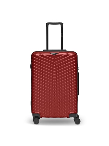 Redolz Essentials 18 4 Rollen Trolley 66 cm mit Dehnfalte in metallic-red shiny