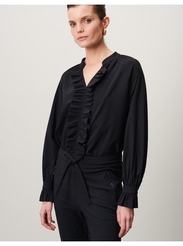 Jane Lushka Rüschenbluse in Black