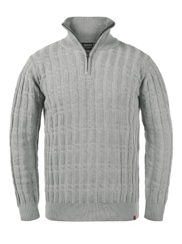 INDICODE Troyer IDPaulo 35414MM Strickpulli mit Stehkragen in Grau
