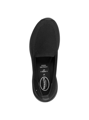 Tamaris COMFORT Slipper in BLACK UNI