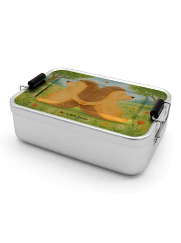 Mr. & Mrs. Panda Brotdose Igel händchenhaltend Design ohne Spruch in Weiß