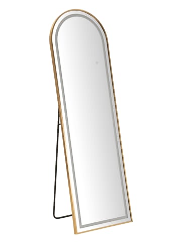 Mauro Ferretti Standspiegel mit LED-Beleuchtung 50x38x160 (geöffnete Maße)
