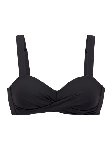 LASCANA Bandeau-Bikini-Top in schwarz