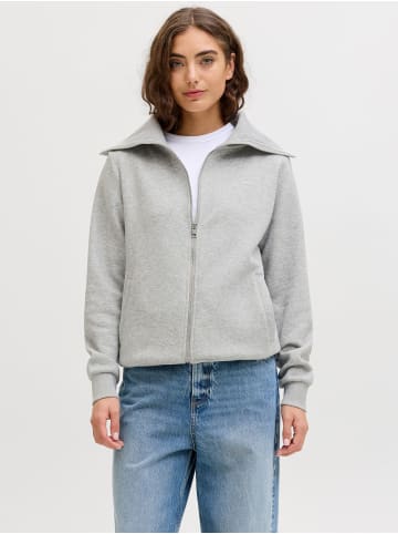 JJXX Sweatshirt mit Reißverschluss in Light Grey Melange