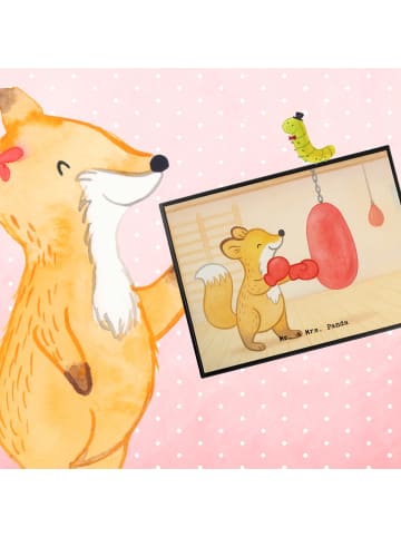 Mr. & Mrs. Panda Malunterlage Fuchs Boxen Design ohne Spruch in Weiß