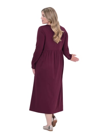 Ulla Popken Kleid in dunkel weinrot