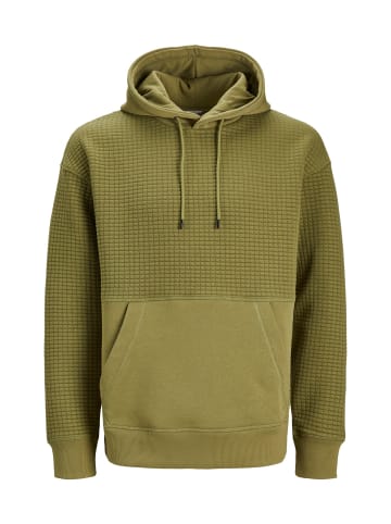 Jack & Jones Hoodie 'Black Structure' in grün