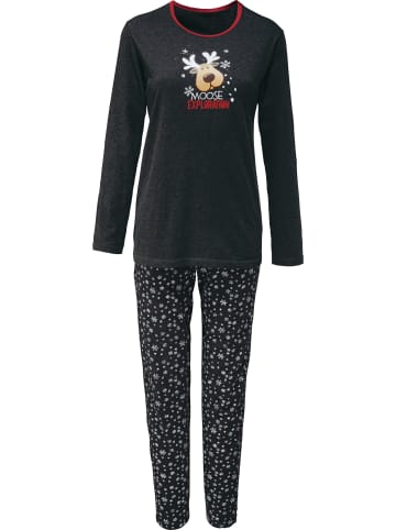 Erwin Müller Single-Jersey Schlafanzug in anthrazit