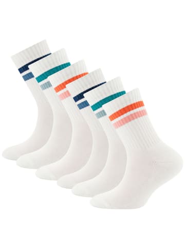 ewers 6er-Set Socken 6er Pack Ringel in weiß