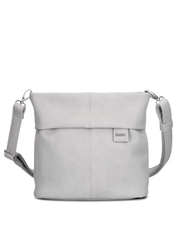 Zwei Mademoiselle M8 - Schultertasche 25 cm (sage) in nubuk-ice