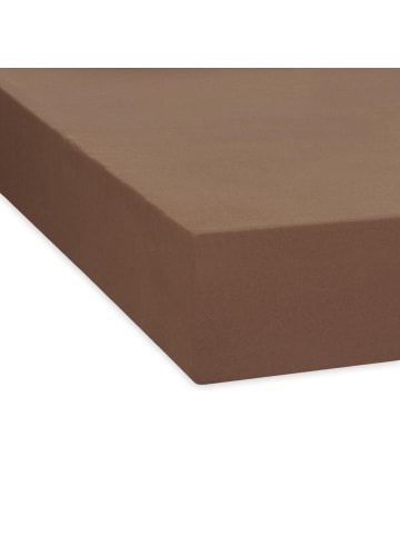 Traumschlaf Spannbettlaken Feinbiber Boxspring in mocca