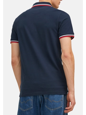 Jack & Jones Poloshirt Paulos - Slim Fit in Dunkelblau / beige