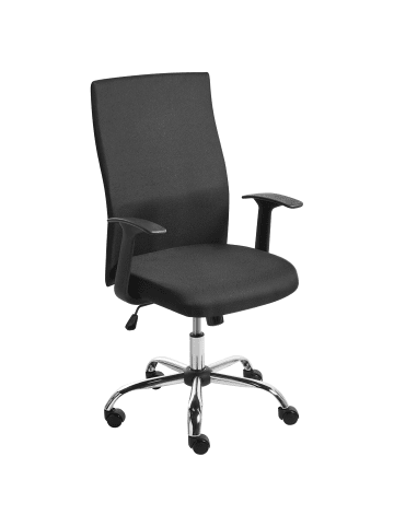 Beliani Bürostuhl ZUNO in Schwarz/Silber - (W) 60 x (H) 103 x (L) 60 cm