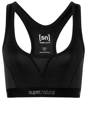 super.natural Merino Bra W TUNDRA220 SEMPLICE BRA in schwarz