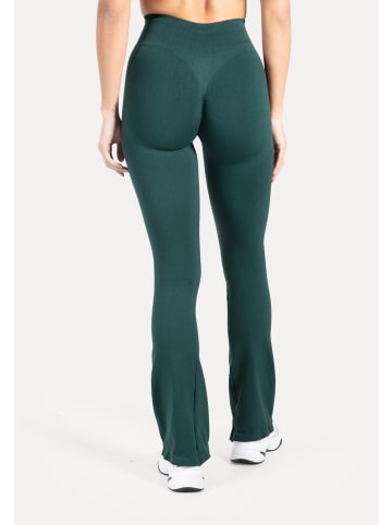 SMILODOX Schlaghose Leggings Aylin Scrunch in Petrol