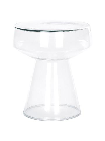 Beliani Beistelltisch LAGUNA in Transparent - (W) 37 x (H) 43 x (L) 37 cm