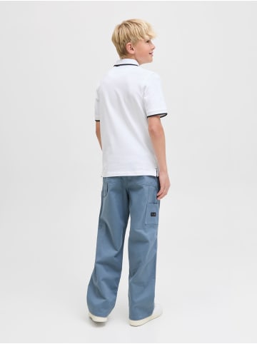 JACK & JONES Junior Poloshirt kurzarm JJEPAULOS POLO JNR in white