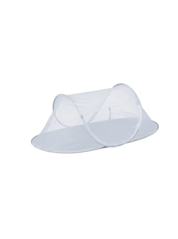 relaxdays Fliegenhaube in Grau/ Weiß - (B)110 x (H)40 x (T)58 cm