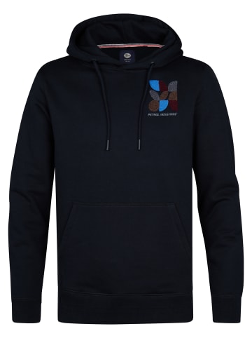 Petrol Industries Rückenprint Hoodie in Schwarz