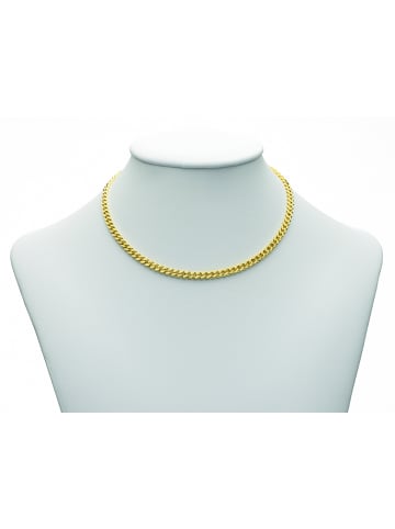 Adeliás vergoldet Flach Panzer Halskette 50 cm Ø 4 mm in gold
