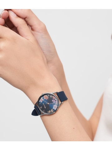 Tamaris Armbanduhr Uhr - Sporty Flowers in blau