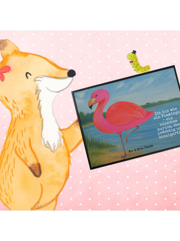 Mr. & Mrs. Panda Schreibunterlage Flamingo Classic Design mit Sp... in Weiß