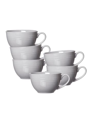 Ritzenhoff & Breker 6er Set Kaffeetassen Levi 220 ml in Grau