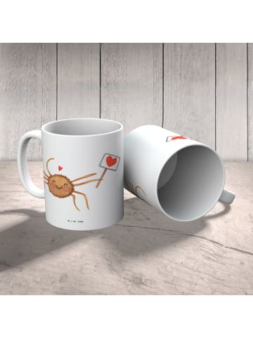 Mr. & Mrs. Panda Kindertasse Spinne Agathe Motivation ohne Spruch in Weiß