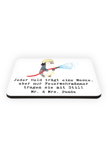 Mr. & Mrs. Panda magnet Stilvolle Feuerwehrmann mit Spruch in Weiß