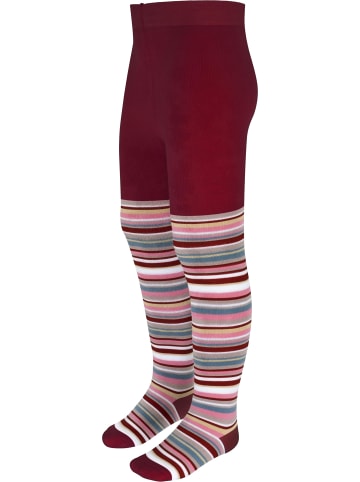 normani Baby Thermostrumpfhose -Ringelmuster in Burgund