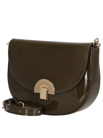 Seidenfelt Grenaa - Umhängetasche 19 cm (black) in khaki