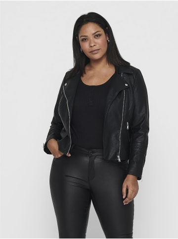 ONLY Carmakoma Kunstlederjacke in Black 1