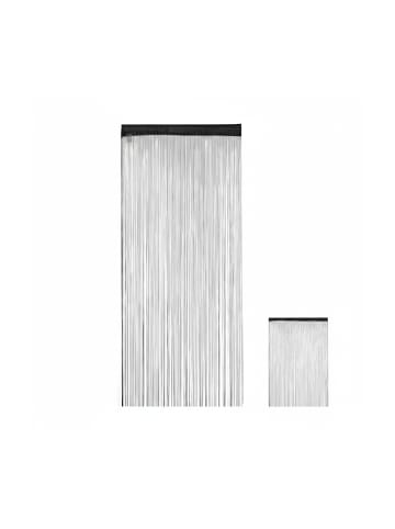 relaxdays 2 x Fadenvorhang in Schwarz - (B)90 x (H)245 cm