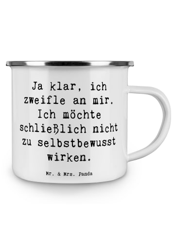 Mr. & Mrs. Panda Teetasse Spruch Selbstzweifel Charm mit Spruch in Weiß