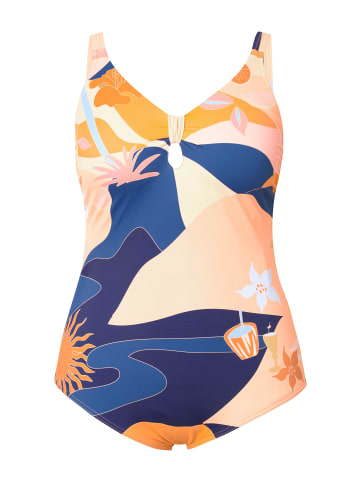 Ulla Popken Badeanzug in marine