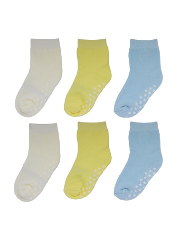 Yalion 6er-Set Yalion Baby Langsocken mit Stern-Stoppern rutschfest, Bunt