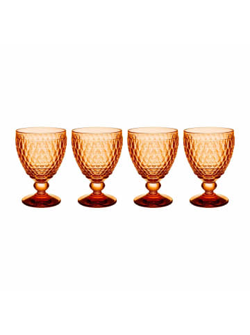 Villeroy & Boch 4er Set Rotweingläser Boston Coloured 310 ml in Apricot