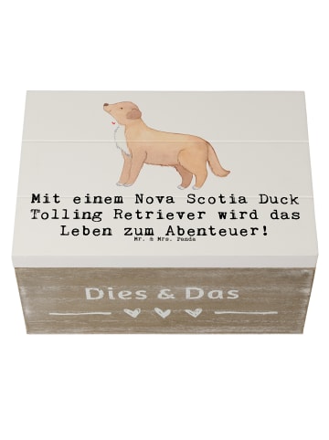 Mr. & Mrs. Panda Box Nova Scotia Duck Abenteuer mit Spruch in Weiß
